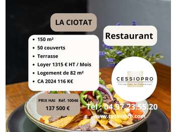 Vente restaurant et appartement à la Ciotat