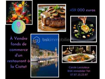 A vendre restaurant bar glacier à la Ciotat