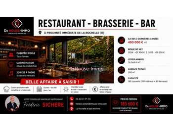 Vente restaurant traditionnel bar à la Rochelle
