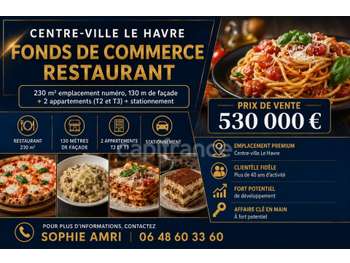 Vente restaurant 380m² en Centre-Ville Le Havre