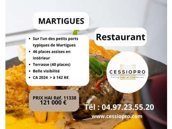 AV charmant restaurant sur les quais de Martigues