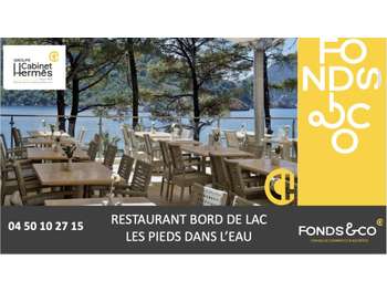 Vente restaurant les pieds dans l'eau à Nernier