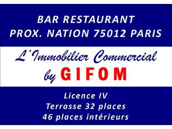 Vente fonds bar restaurant 75012 prox Place Nation