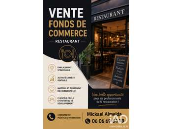 Vente très beau restaurant à Saint-Cyr-l'École