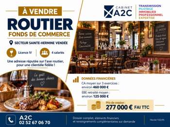 À VENDRE FONDS DE COMMERCE RESTAURANT / BAR