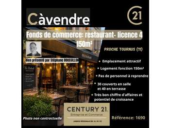 Vente restaurant 300m² clé en main proche Tournus