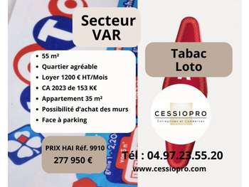 Cession FDC Tabac Loto refait bel empl n°1 au Var