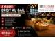 Droit au bail restaurant 17m² à vendre Saint-Denis