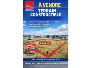 Vente terrain constructible 2262m² Grand Poitiers