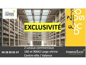 DAB locaux commerce 90m² et 160m² Valence centre