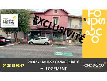 Murs commerciaux + logement Guilherand centre 