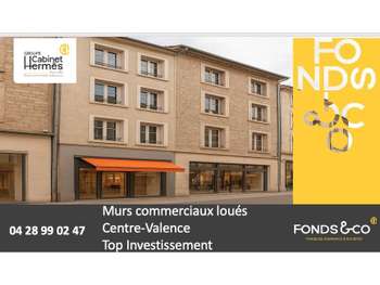 Cède murs commerciaux loués 95m² à Valence centre