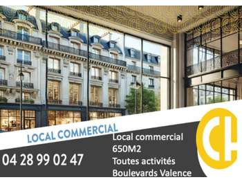 Cède local 210m² centre Valence Latour Maubourg