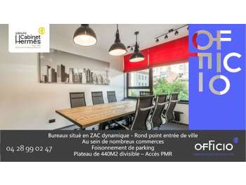A louer bureaux de 167m² en ZAC à Chatuzange