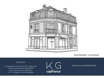 AV bel immeuble d'angle de caractère Deauville 