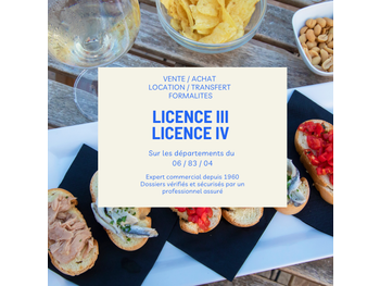 Licence débit de boissons à la location à Nice