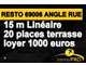 A vendre restaurant 15 m de linéaire à Lyon 69006