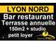 Bar restaurant de 150m² à relancer à Caluire