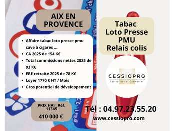 A vendre FDC tabac loto presse PMU à Aix en Pce