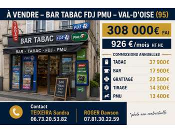 Vente bar tabac FDJ PMU en angle à Argenteuil