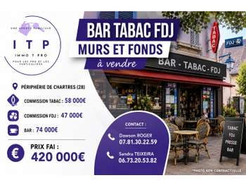 Vente murs et fonds bar Tabac FDJ à Beauvilliers