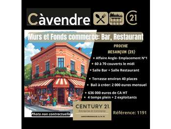 Vente bar brasserie restaurant proche de Besançon