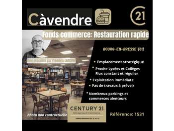 Vente restauration rapide à Bourg en Bresse