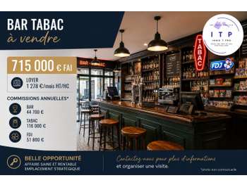 Vente magnifique bar tabac FDJ dans l'Aisne (02)