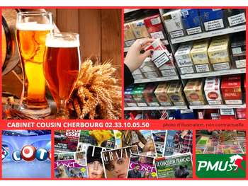 Vente bar tabac loto presse PMU dans Nord Cotentin