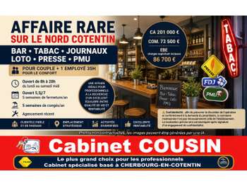 Vente bar tabac loto presse PMU dans Nord Cotentin