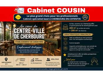 Vente bar brasserie d'ambiance à Cherbourg centre