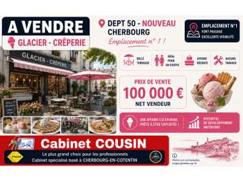 Vente crêperie glacier emplacement N° 1 Cherbourg