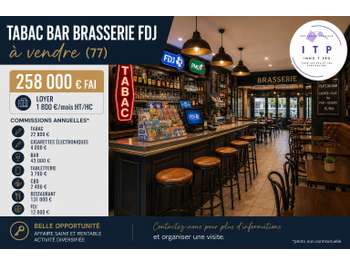 Vente beau bar tabac brasserie FDJ à Fontenailles