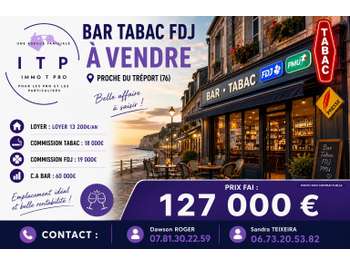 Vente bar tabac FDJ dans une ville portuaire du 76