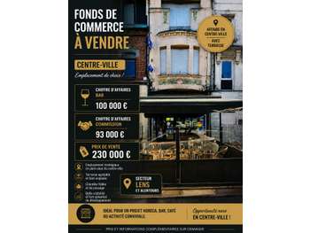 Vente Café tabacs FDJ presse sur Lens