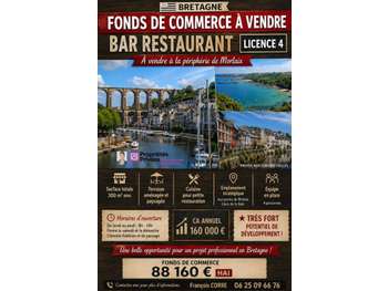 AV bar restaurant licence IV et logement Morlaix
