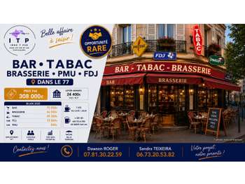 Vente bar tabac brasserie FDJ PMU à Nemours