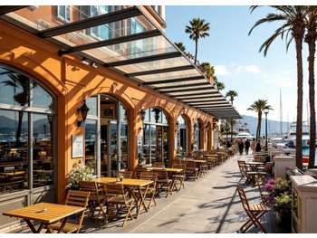 AV brasserie Lic IV port emblématique Côte d’Azur