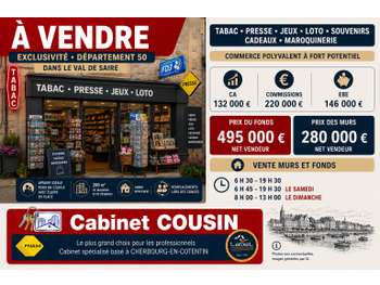 Vente FDC tabac presse jeux à St Pierre Eglise