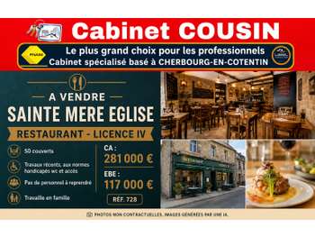 Vente restaurant licence IV Sainte Mère Eglise