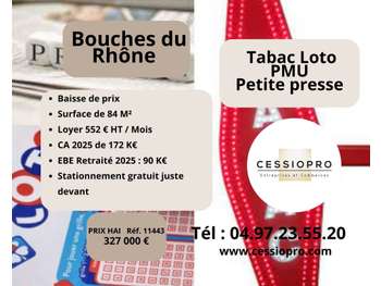 Cession FDC tabac loto PMU à Salon-de-Provence