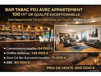 AV bar tabac FDJ avec appartement 100m² à Rouen