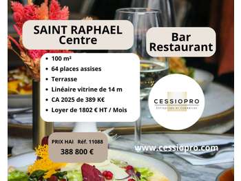 AV bar-restaurant de renom Saint-Raphaël centre