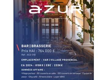 VENTE Bar Brasserie dans village porteur du Var