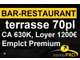 Vend bar-restaurant clé en main à Villefranche