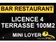 Vente joli bar restaurant avec superbe terrasse