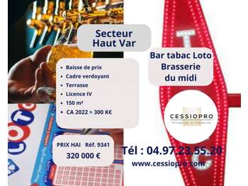 Vend bar tabac loto brasserie terrasse à Brignoles