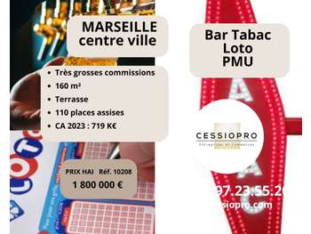 AV grand bar tabac loto PMU terrasse Marseille  