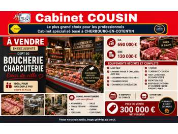Vente boucherie charcuterie en centre ville Manche