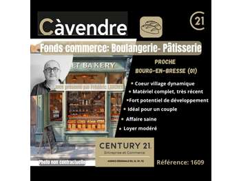 Vente FDC boulangerie pâtisserie proche  Bourg